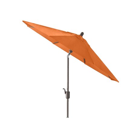 Amauri Outdoor Living 9' x 7' Rectangular Push Bottom TILT Market Umbrella-Starring Grey Frame (Fabric:Sunbrella-Tuscan) 71123-104-CS12304